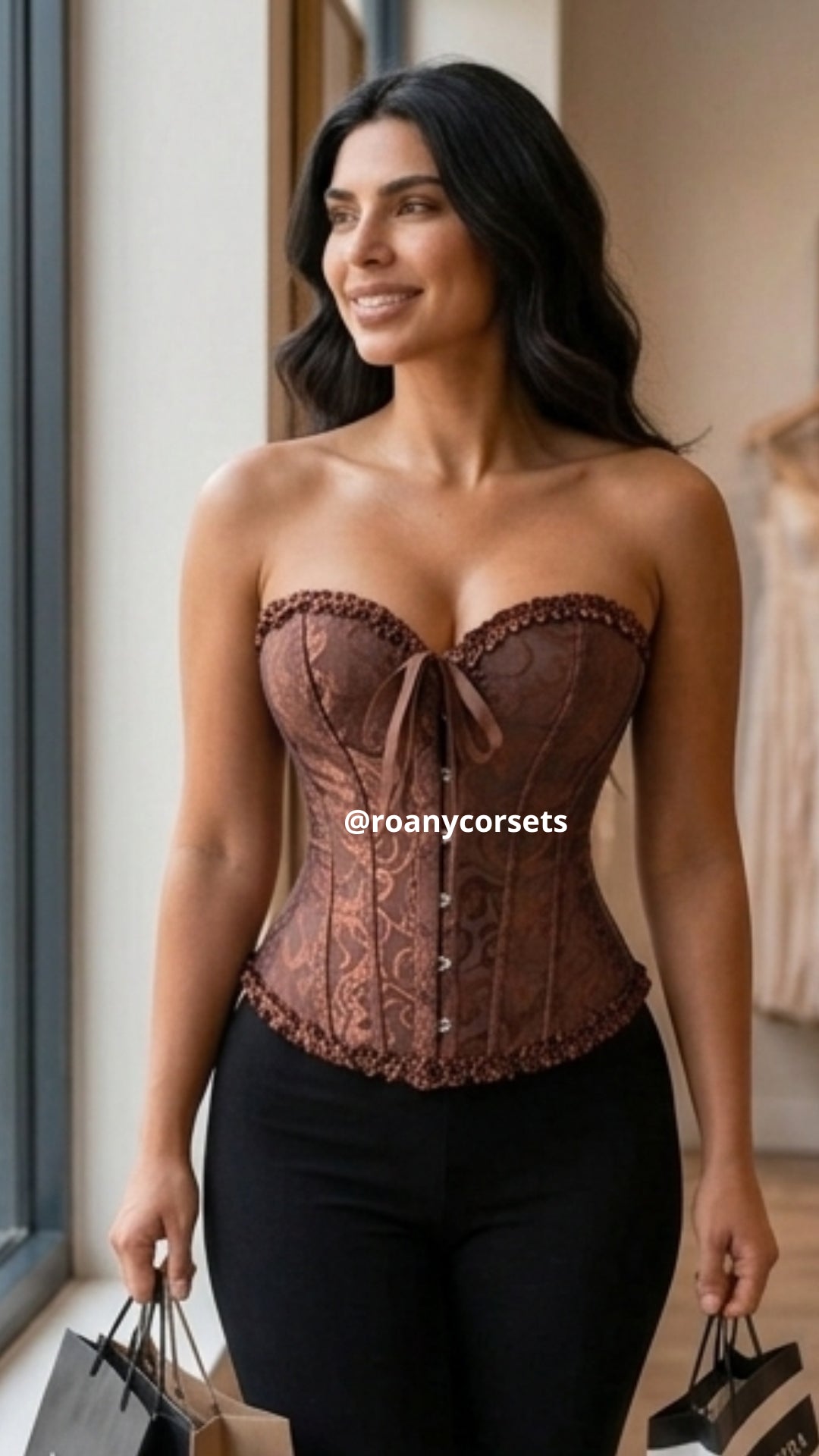 Corset Victoriano Marrón