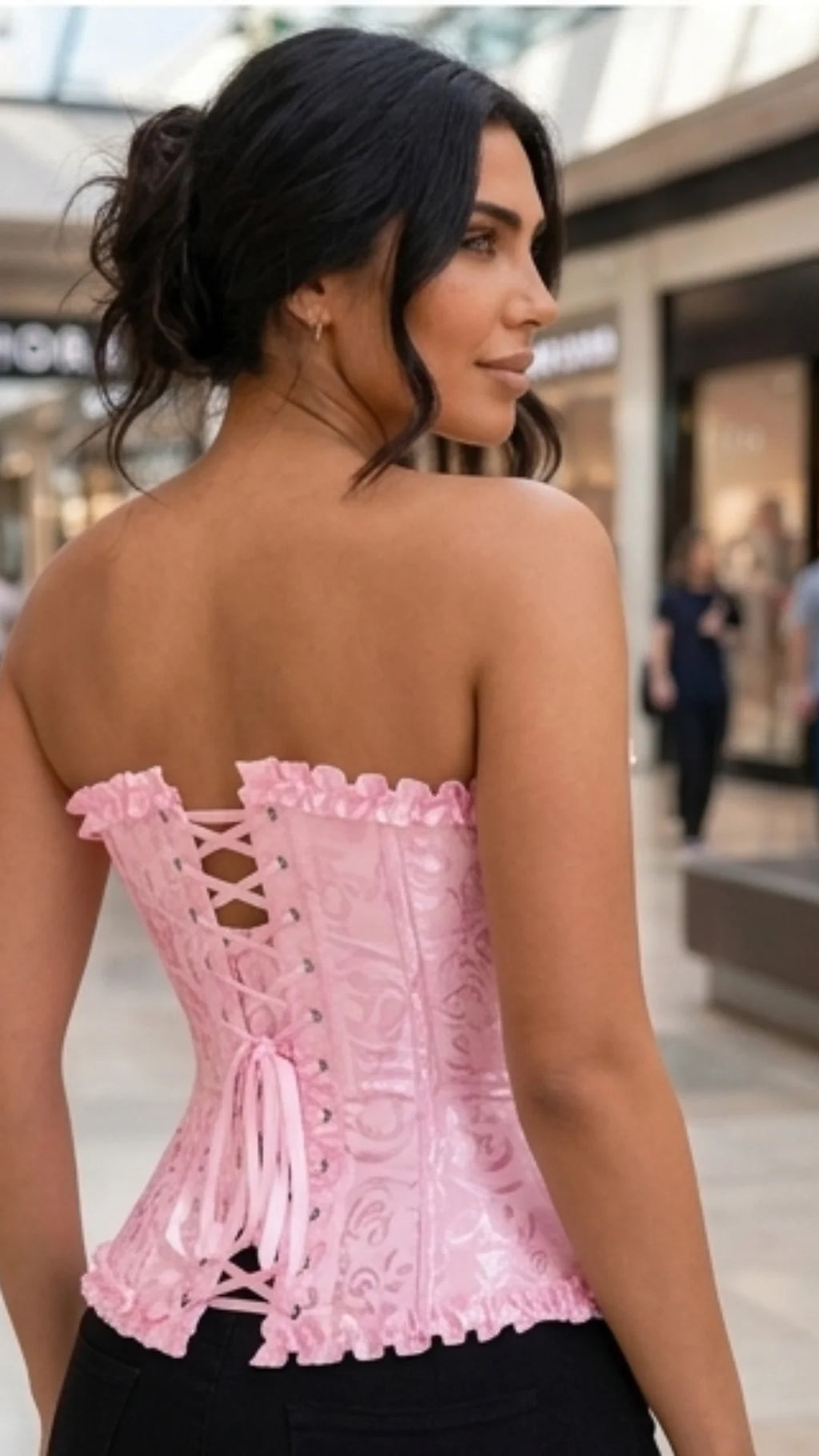 Corset Victoriano Rosado