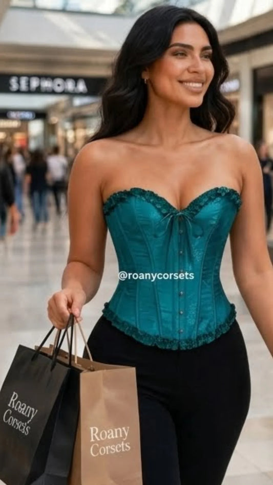 Corset Victoriano Verde Militar