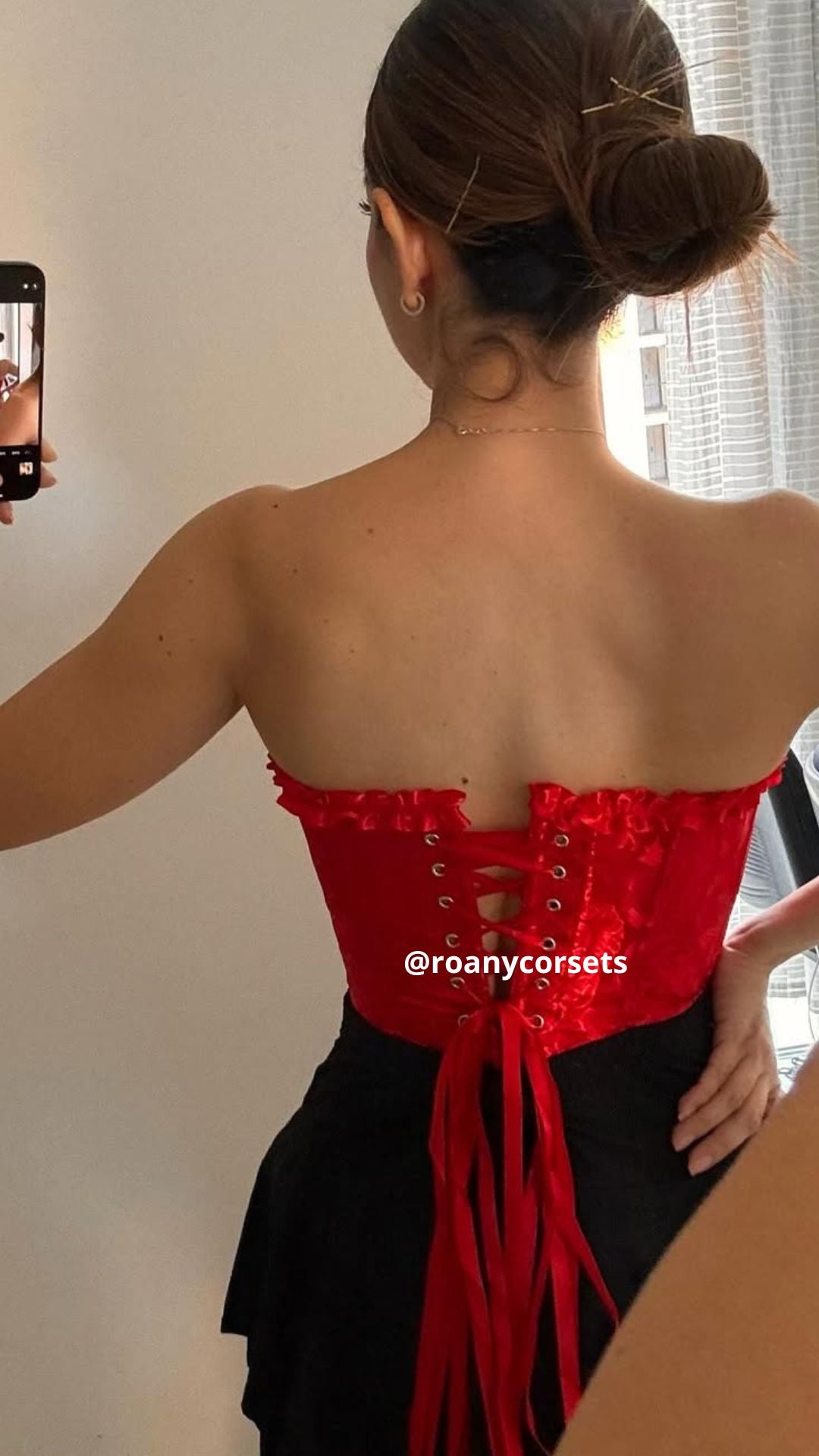 Corset Victoriano Rojo Elegante para Mujer | Roany Corsets Perú