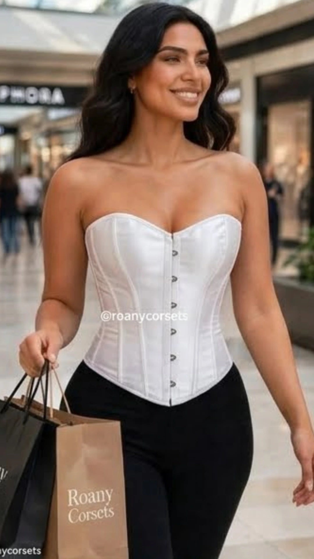 Corset Satinado Blanco