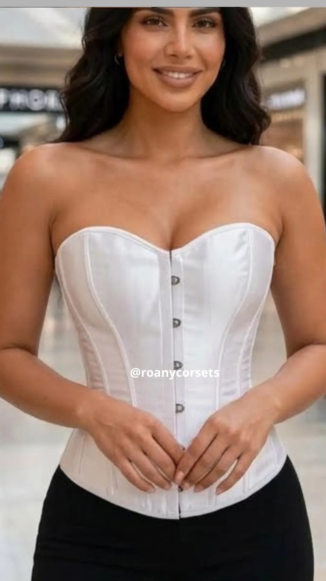 Corset Satinado Blanco