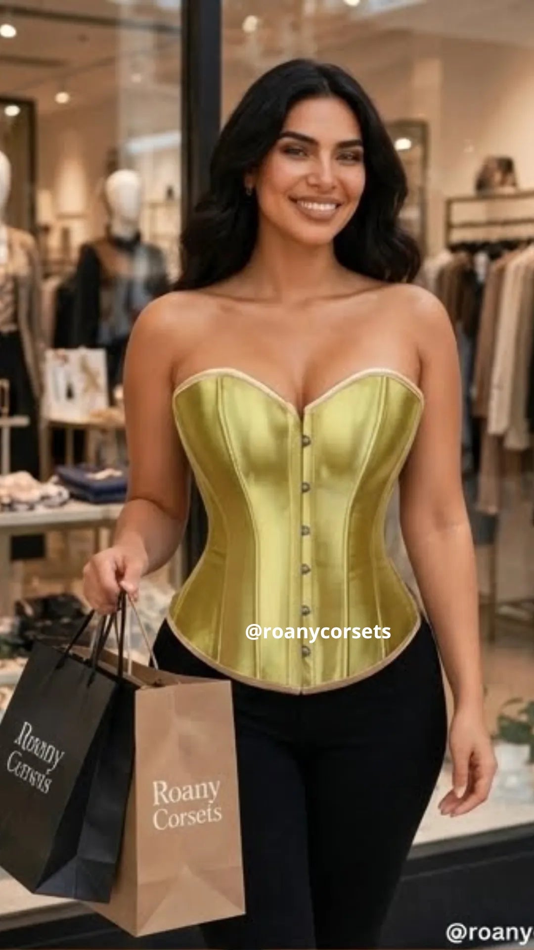 Corset Satinado Dorado | Moldea la Cintura