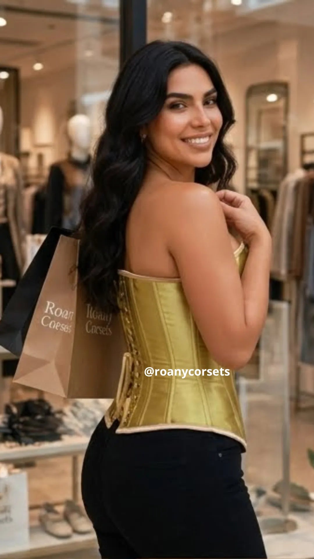 Corset Satinado Dorado | Moldea la Cintura