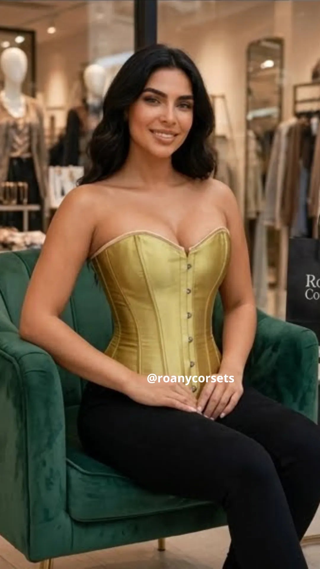 Corset Satinado Dorado | Moldea la Cintura