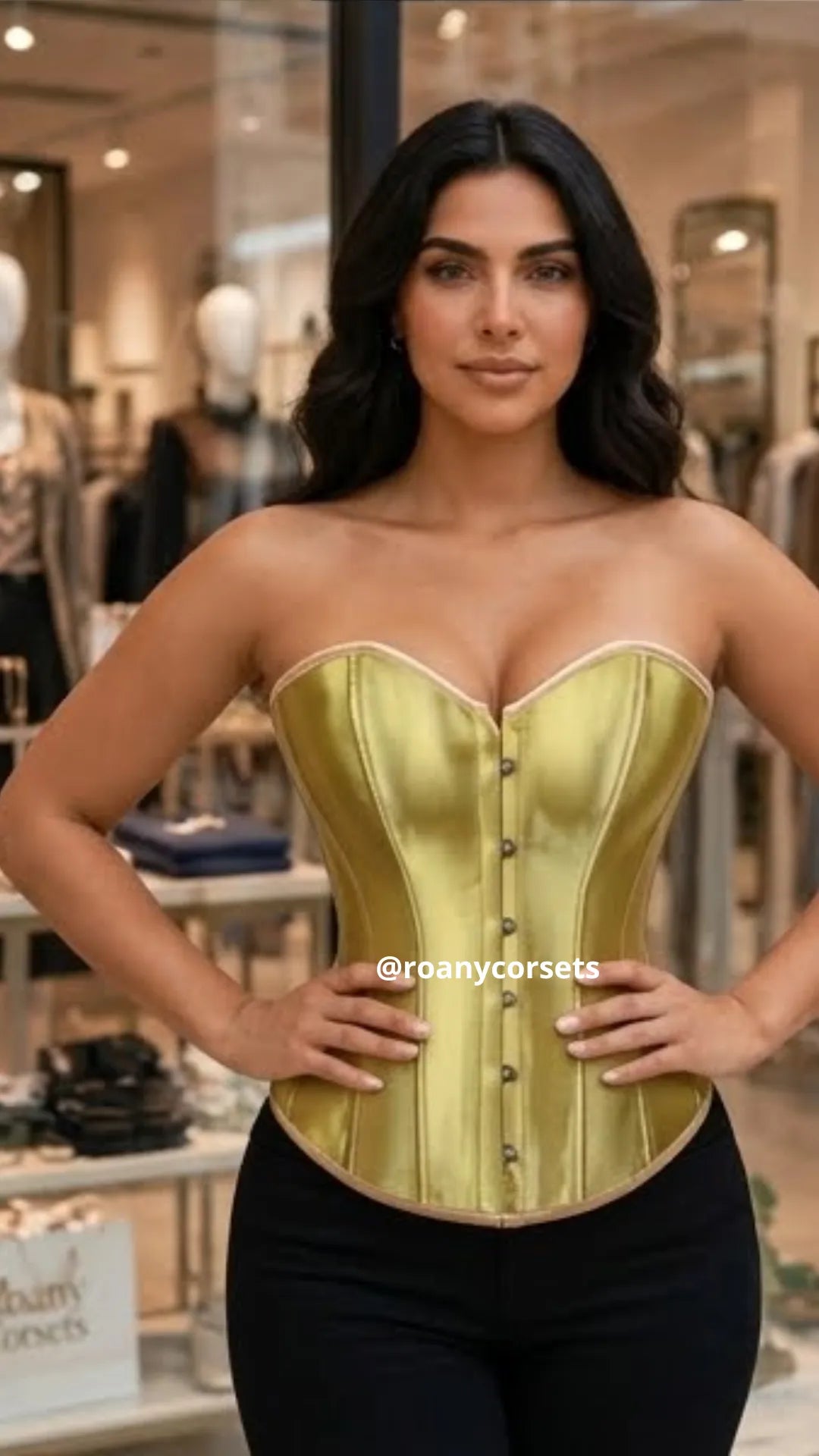 Corset Satinado Dorado | Moldea la Cintura