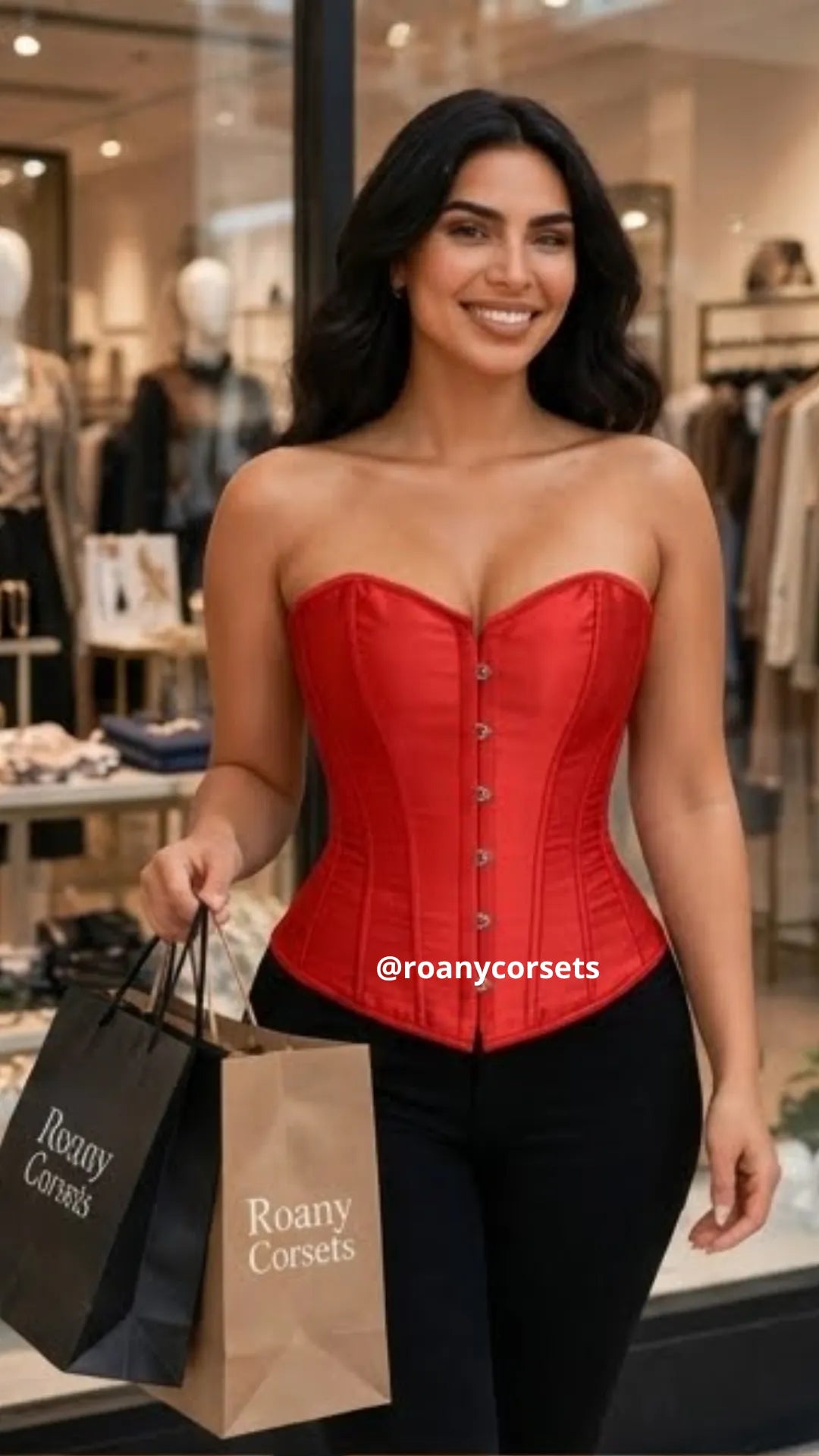 Corset Satinado Rojo | Moldea la Cintura y Realza tu Figura