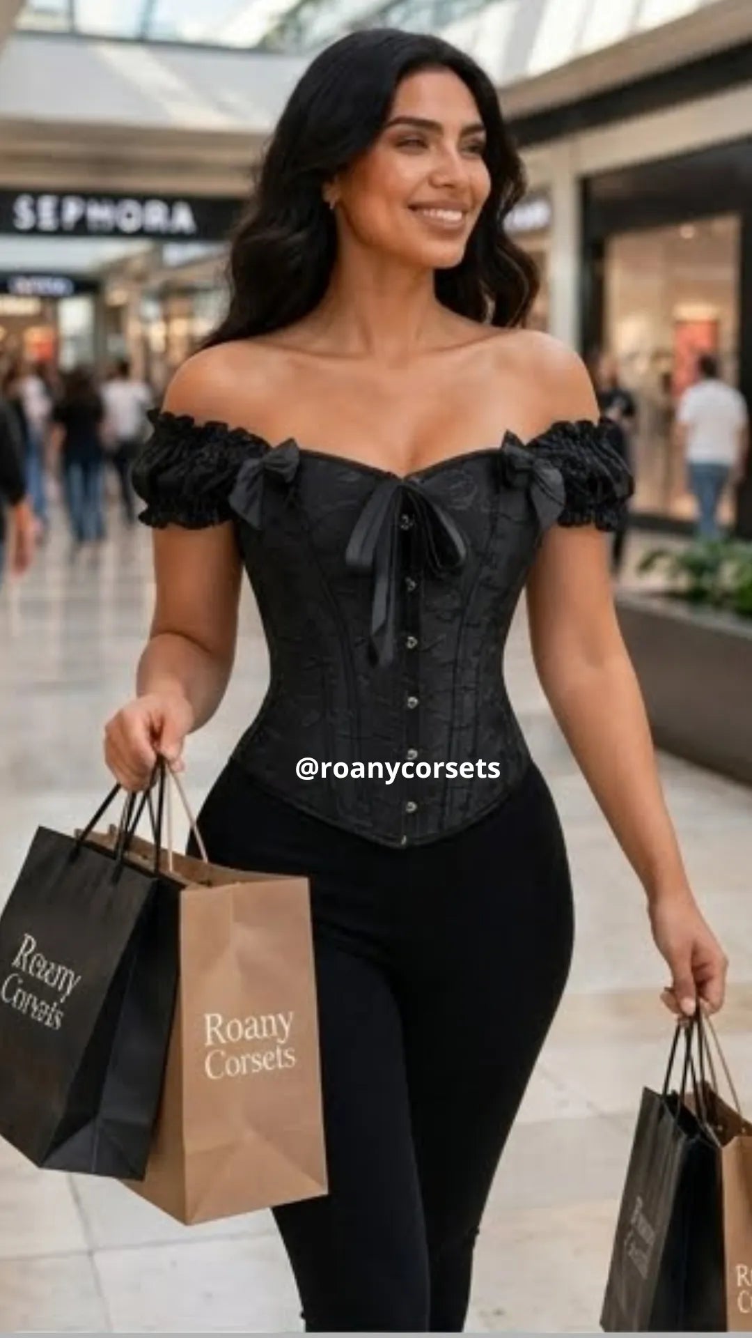 Corset Victoriano Negro con Mangas | Moldea la Cintura