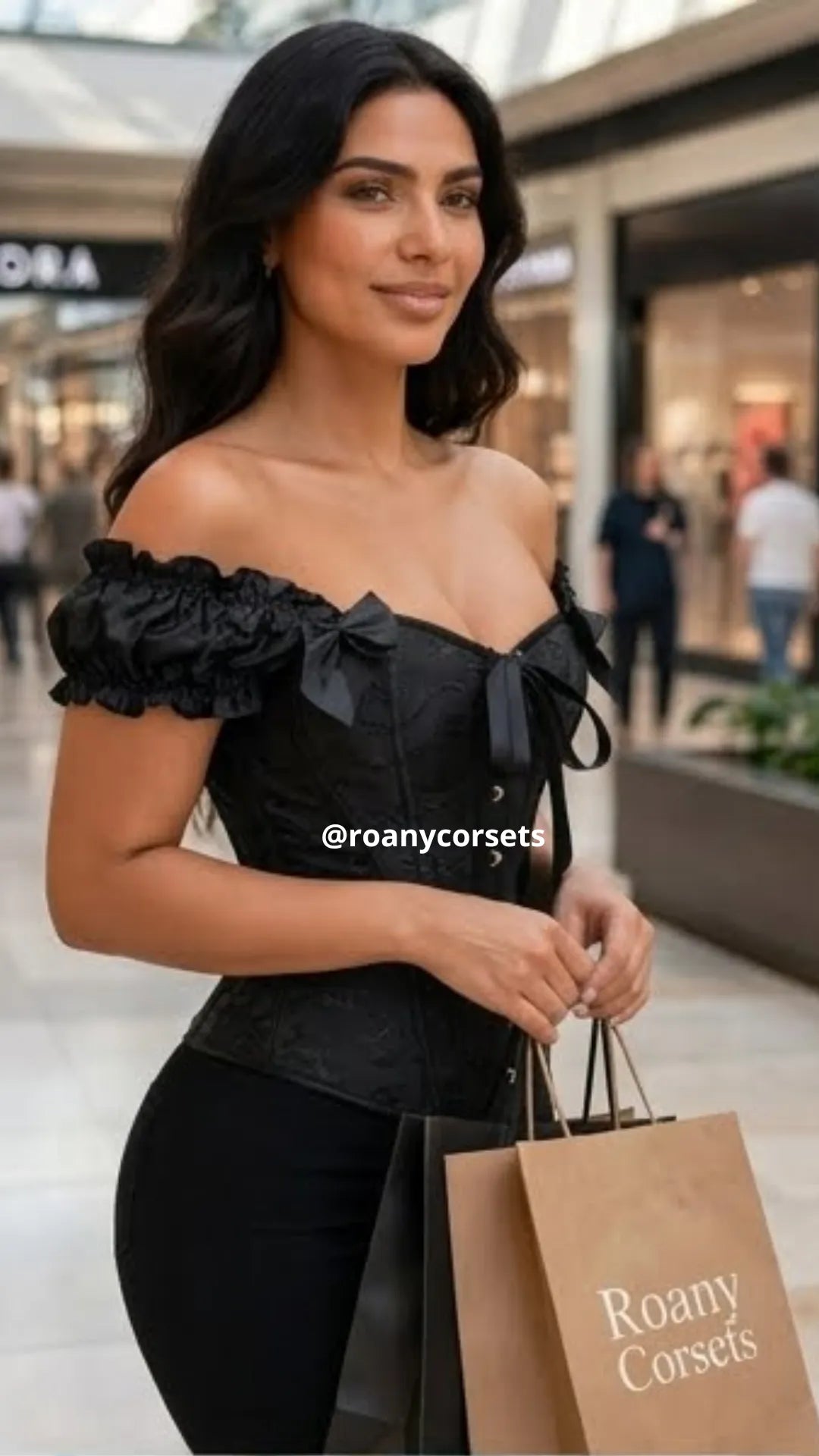 Corset Victoriano Negro con Mangas | Moldea la Cintura