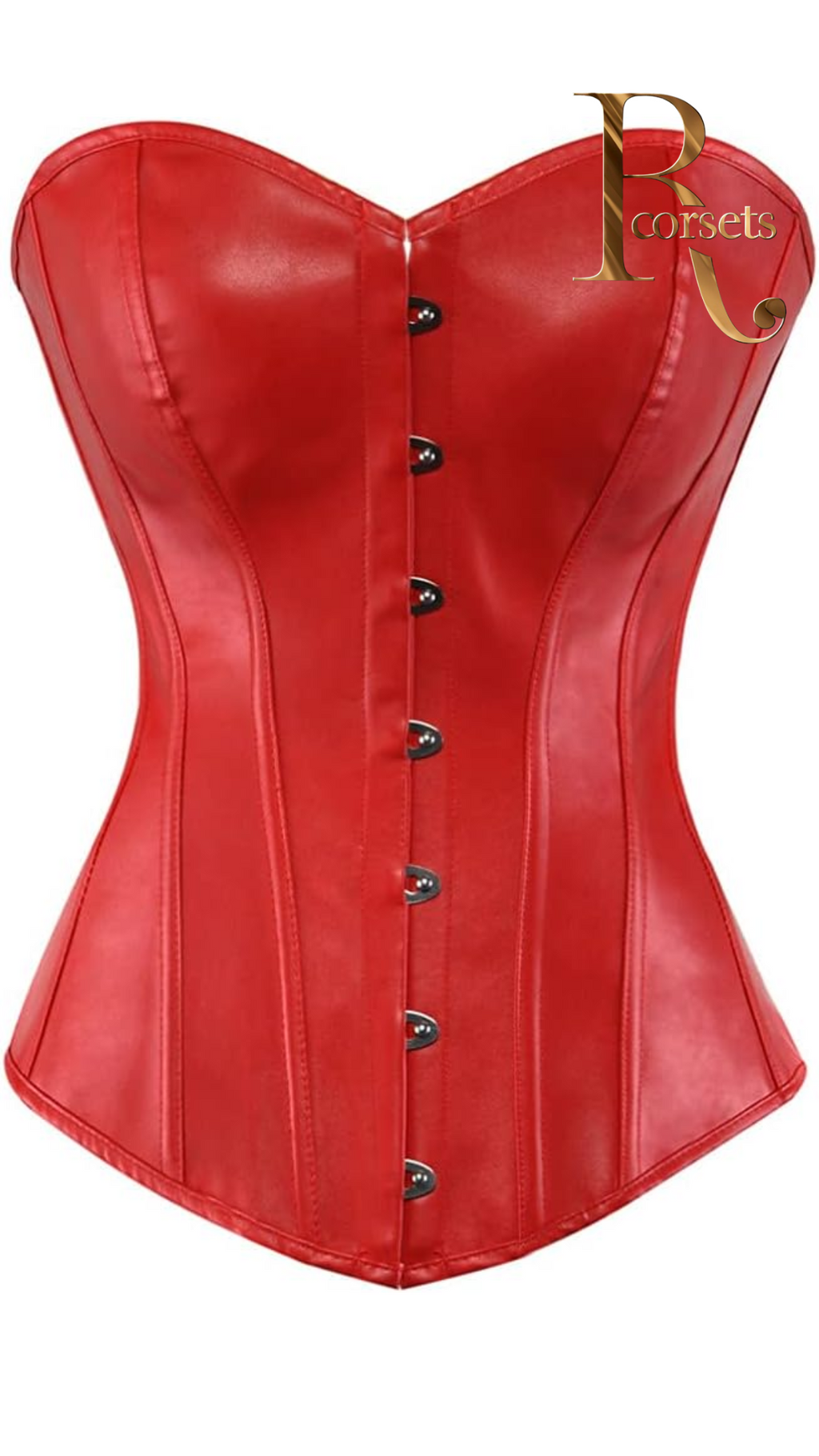 Corsés Bustiers Corsé de Cuero sintética más tamaño Sexy Rojo Negro Cuero de Roany Corsets | Corset Victoriano elegante y de alta calidad | Compra online en Perú, Chile, Bolivia y EE.UU. | Imagen 26