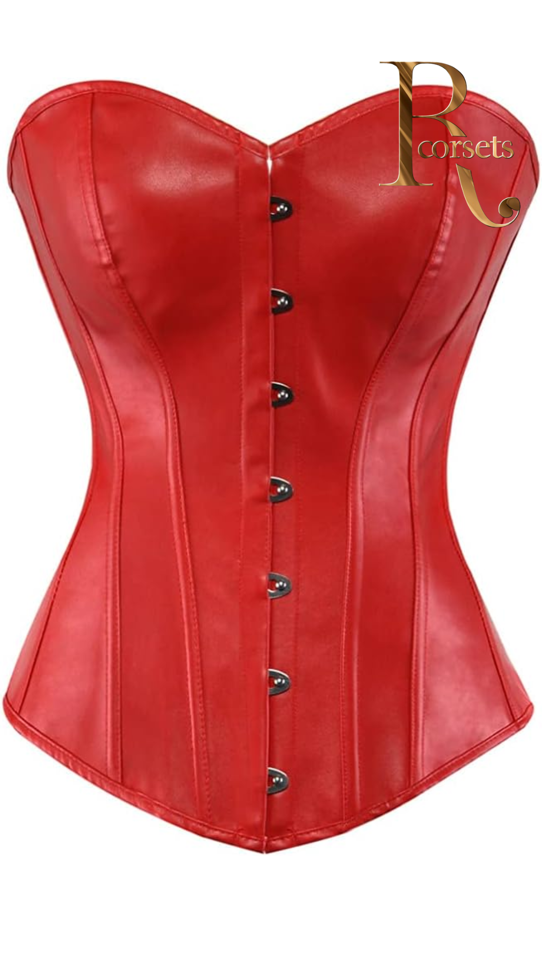 Corsés Bustiers Corsé de Cuero sintética más tamaño Sexy Rojo Negro Cuero de Roany Corsets | Corset Victoriano elegante y de alta calidad | Compra online en Perú, Chile, Bolivia y EE.UU. | Imagen 26