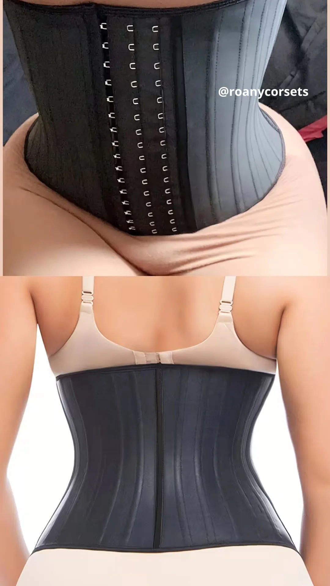 Faja Corsé Reductora de Látex con Ganchos Ajustables