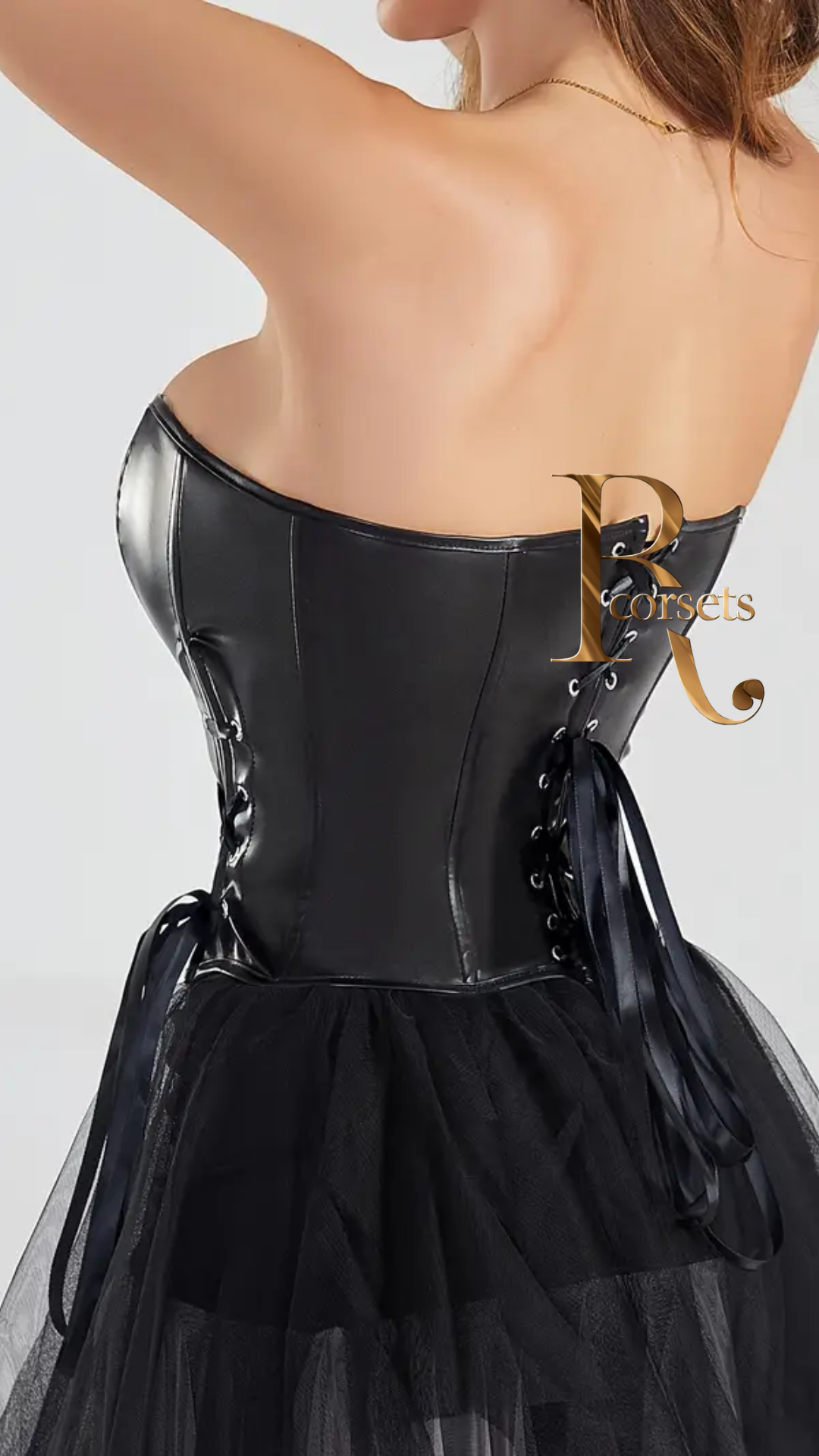 Corsés Bustiers Corsé de Cuero sintética más tamaño Sexy Rojo Negro Cuero de Roany Corsets | Corset Victoriano elegante y de alta calidad | Compra online en Perú, Chile, Bolivia y EE.UU. | Imagen 38