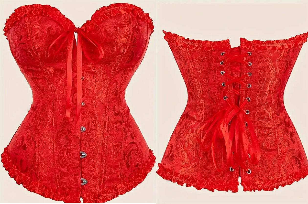 Corset Victoriano Rojo Rojo de Roany Corsets Oficial | Corset Victoriano elegante y de alta calidad | Compra online en Perú, Chile, Bolivia y EE.UU. | Imagen 3_d7f7b135-7717-4b47-ac8a-094abe0bff04