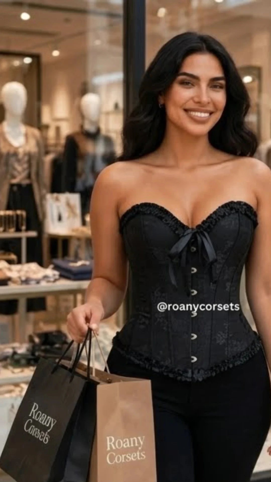 Corset Victoriano Negro Clásico Elegante | Realza tu Silueta