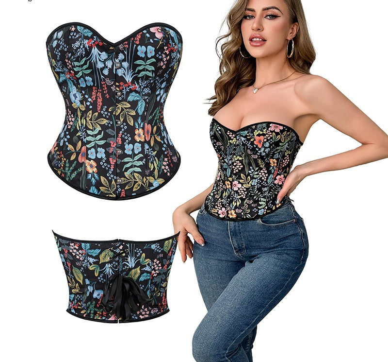 Corset Floral - Sofisticación y Estilo en Cada Detalle