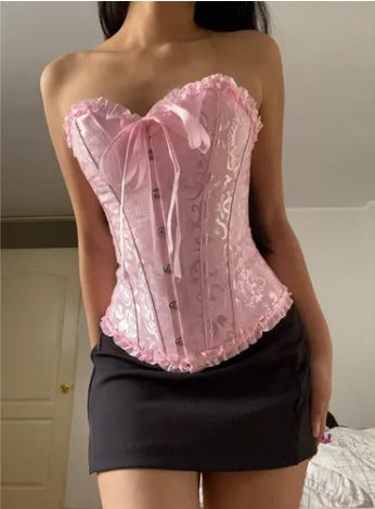 🌸✨ Corset Victoriano Rosado con Broches ✨🌸 de Roany Corsets | Corset Victoriano elegante y de alta calidad | Compra online en Perú, Chile, Bolivia y EE.UU. | Imagen IMG-20231004-WA0002