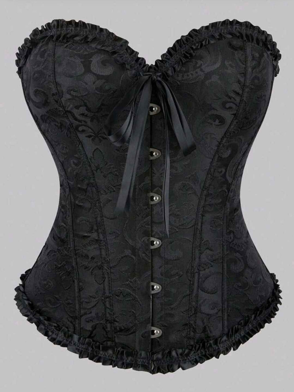 Corsets Victoriano Negro con broches y ajuste de Roany Corsets | Corset Victoriano elegante y de alta calidad | Compra online en Perú, Chile, Bolivia y EE.UU. | Imagen Screenshot_20250204_081417_Facebook