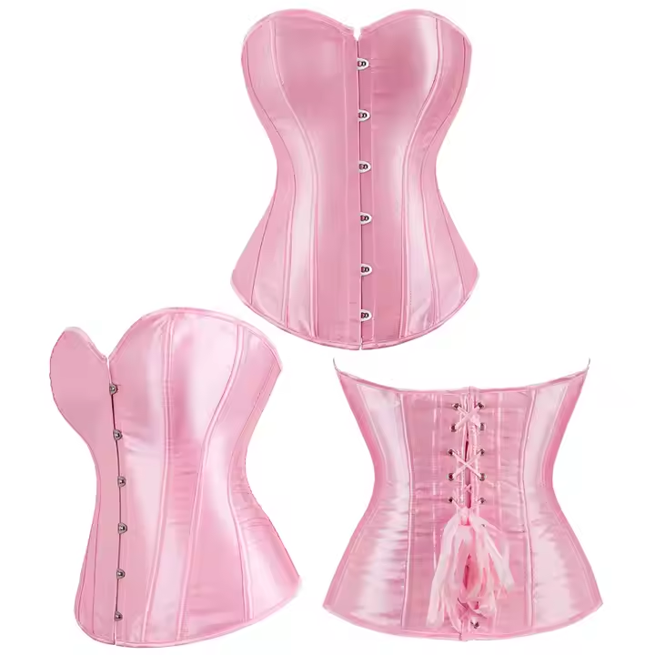 Corsé Victoriano Satinado – Reductor de Cintura, Vintage y Elegante (6 Colores )