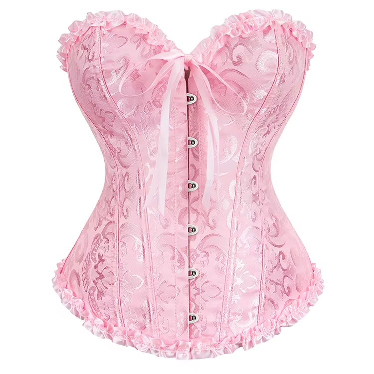 🌸✨ Corset Victoriano Rosado con Broches ✨🌸 Rosa de Roany Corsets | Corset Victoriano elegante y de alta calidad | Compra online en Perú, Chile, Bolivia y EE.UU. | Imagen erver
