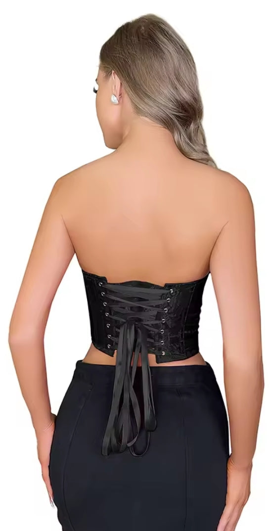 Corset Top Negro