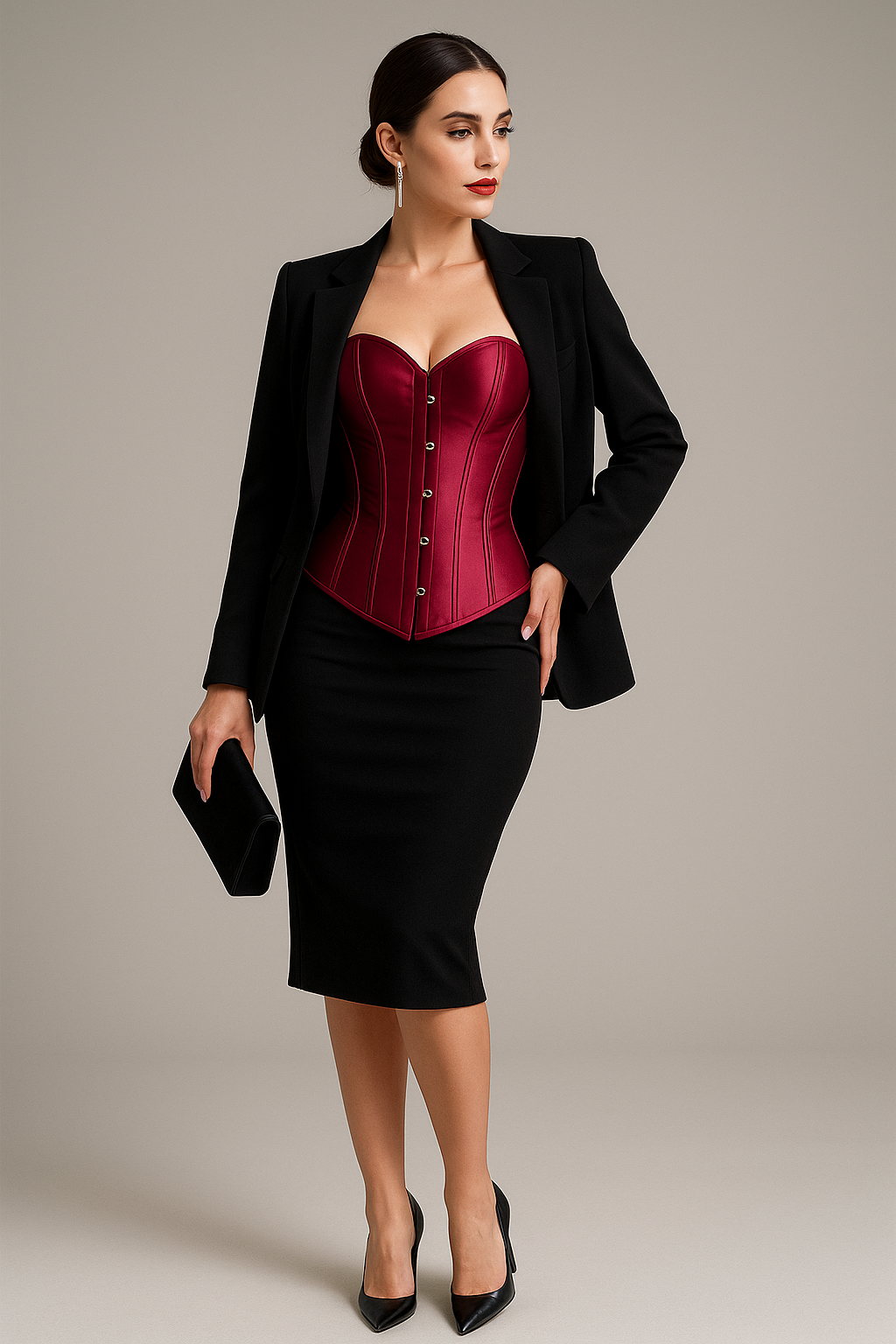 Corset Satinado Vinotinto de Roany Corsets | Corset Victoriano Satinado elegante y de alta calidad | Compra online en Perú, Chile, Bolivia y EE.UU. | Imagen rn-image_picker_lib_temp_355d192f-346a-4aa8-9cbd-f33e103f5a19