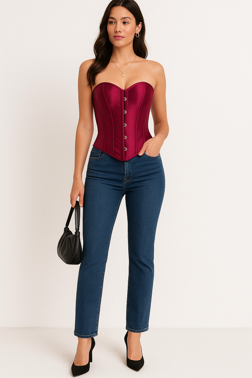 Corset Satinado Vinotinto de Roany Corsets | Corset Victoriano Satinado elegante y de alta calidad | Compra online en Perú, Chile, Bolivia y EE.UU. | Imagen rn-image_picker_lib_temp_7150efcc-e010-48a0-9ed5-0d8ecf1e12c1