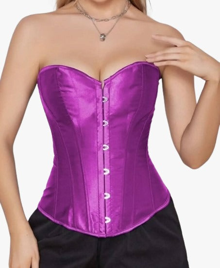 Corsé Victoriano Satinado – Reductor de Cintura, Vintage y Elegante (6 Colores )